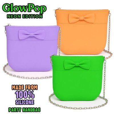 Neon Silicone Women's Handbag – Rave Party Purse – Colourful, Funky & Bold