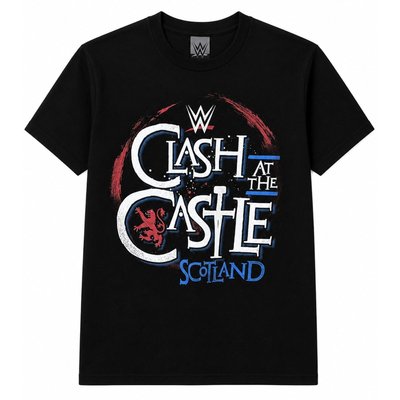 WWE Clash at the Castle Scotland 2024 Black T-Shirt