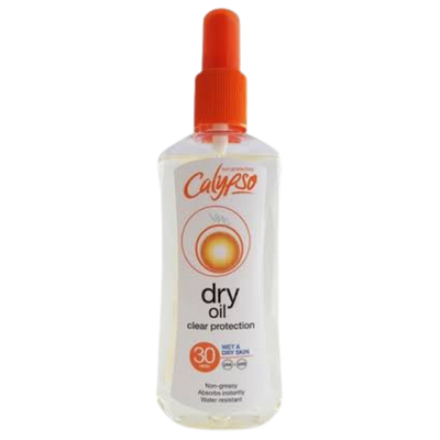 Calypso SPF 30 Sun Clear Protect Dry Oil Spray For Wet & Dry Skin - 200ml
