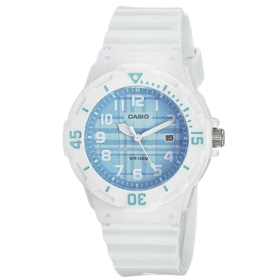 Casio LRW-200H-2CVDF Lady Diver Analog Sports Watch - White & Light Blue