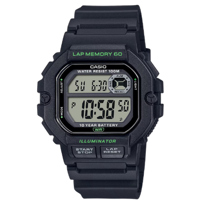 Casio WS-1400H-1AVCF Illuminator Digital Sports Watch - Black