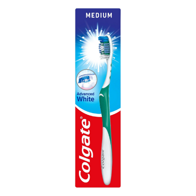 Colgate Advanced White Medium Toothbrush - Assorted