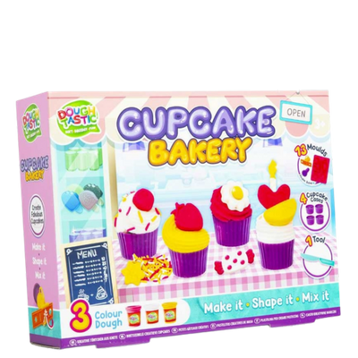 Dough Tastic Cupcake Bakery Playset – 3 Pcs