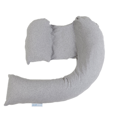 DreamGenii Pregnancy Support and Feeding Pillow – Grey Marl