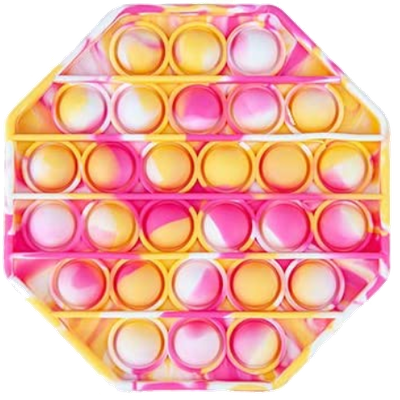 Pop It Fidget Toy - Yellow & Pink