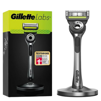 Gillette Labs Men's Razor with Exfoliating Bar & Magnetic Stand