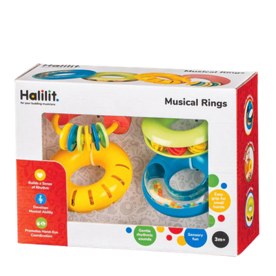 Halilit Musical Rings Baby Rattle Set