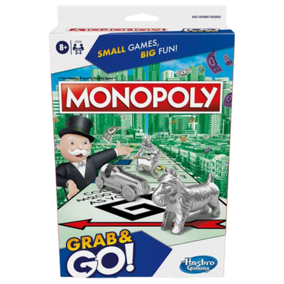 Hasbro Monopoly Grab & Go Portable Card Game