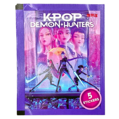 K-Pop Demon Hunters Official Sticker Collection Packet – 5 Pcs
