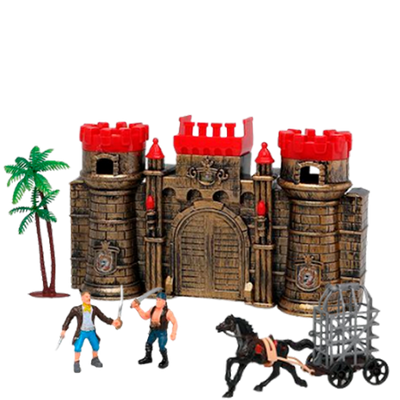 Keyly Toys Pirate Castle Play Set - 6 pieces