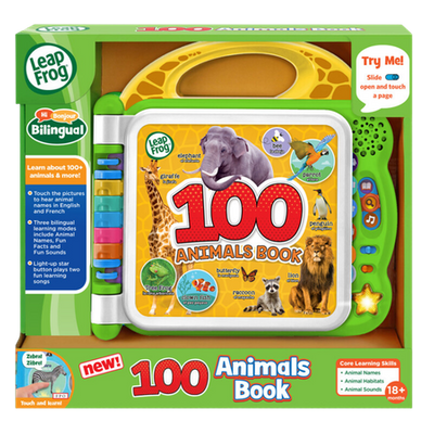 LeapFrog 100 Animals Interactive Educational Learning Book