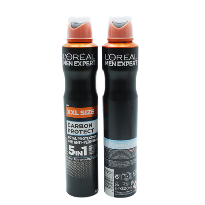 L'Oréal Men Expert Carbon Protect 5-in-1 48H Anti-Perspirant Deodorant Spray - 300 ml