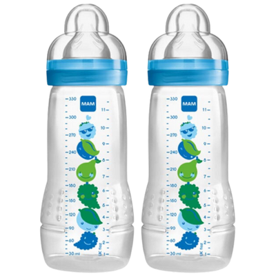 MAM Easy Active Feeding Bottle 4+ months - 330 ml (2 pcs)