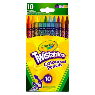 Crayola Twistables Coloured Pencils - 10 pcs
