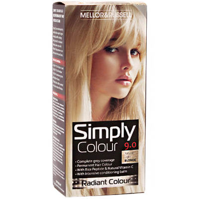 Mellor & Russell Simply Colour Hair Colour - 9.0 Natural Light Blonde