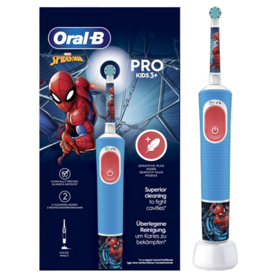 Oral-B Kids Pro Spiderman Electric Toothbrush for 3+ Years
