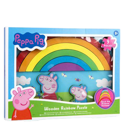 Peppa Pig Wooden Rainbow Puzzle