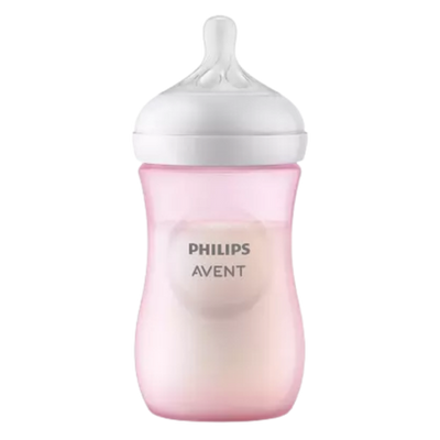 Philips Avent Natural Response 1+ Months Baby Feeding Pink Bottle – 260 ml