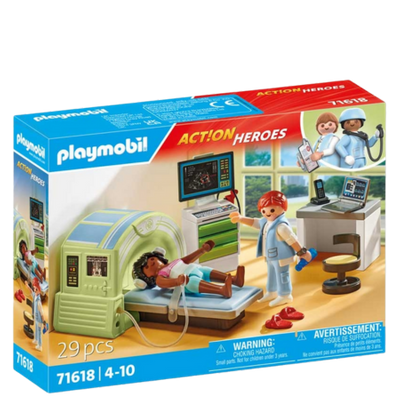 Playmobil Action Heroes MRI Scanner with Patient Playset