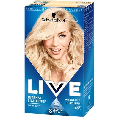 Schwarzkopf Live Permanent Hair Colour - 00A Absolute Platinum