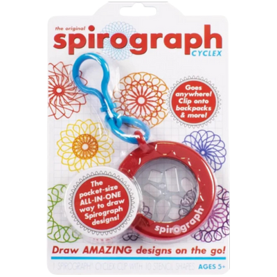 Spirograph Cyclex Clip Keychain