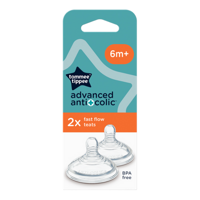 Tommee Tippee Advanced Anti-Colic Fast Flow 6m+ Teat – 2 pcs