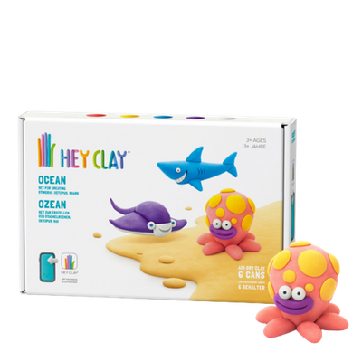 Tomy Hey Clay Ocean Medium Modeling Clay Set – 6 pcs