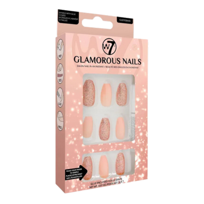 W7 Glamorous Nails Glitterati - 24 pcs