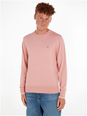 Tommy Hilfiger Mouline Organic Cotton Crew Sweater - Pink - L