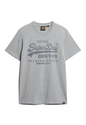 Superdry Classic Heritage Slim Fit T Shirt - Grey - S