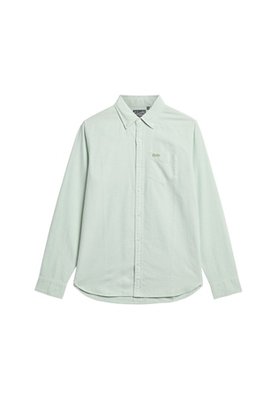Superdry Cotton Long Sleeve Oxford Shirt - Green - L