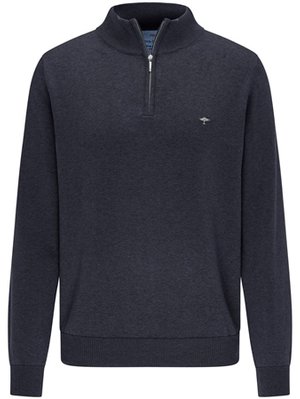 Fynch Hatton Troyer-Zip Sweater - Navy - XL
