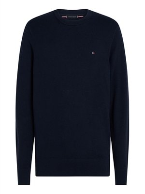Tommy Hilfiger Crew Neck Jumper with Cashmere - Navy - XL