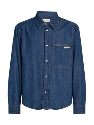 Calvin Klein Jeans Regular Denim Shirt - Blue - S