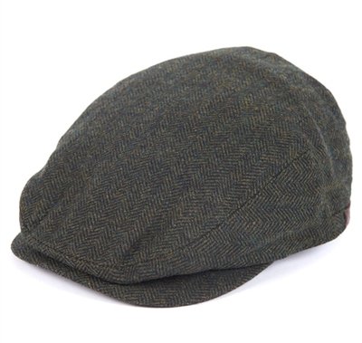 Barbour Barlow Flat Cap - Green - M