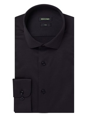 Remus Uomo Kirk Slim Fit Formal Shirt - Black - 16