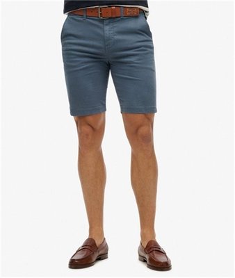 Superdry Vintage International Chino Shorts - Blue - 28