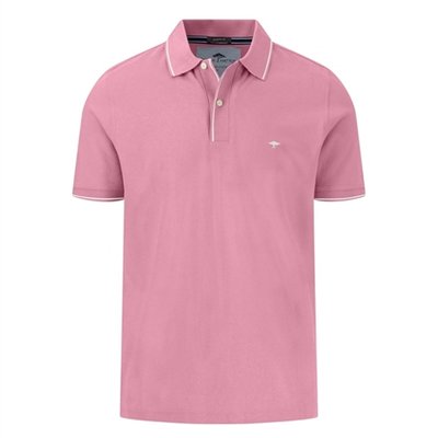 Fynch Hatton Modern Fit Premium Cotton Polo Shirt - Pink - Small