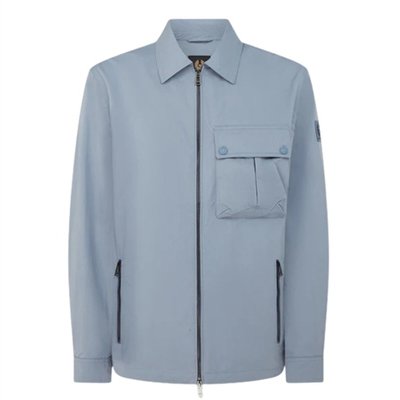 Belstaff Drome Water Repellent Overshirt - Blue Flint - S