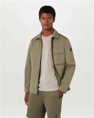 Belstaff Drome Water Repellent Overshirt - Surplus Green - S