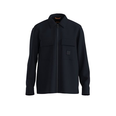 Boss Lovel Zip Overshirt - Navy - L