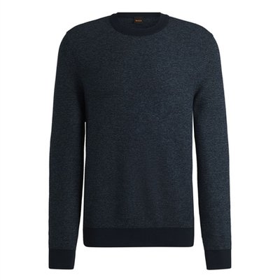 Boss Aspoki Crew Neck Sweater - Navy - L