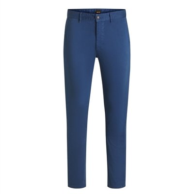 Boss Slim Stretch Cotton Chinos - Blue - 30/32