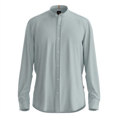 Boss Race 1 Oxford Cotton Shirt - Grey - M