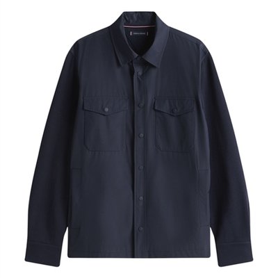 Tommy Hilfiger Regular Fit Mixed Panel Overshirt - Navy - XL