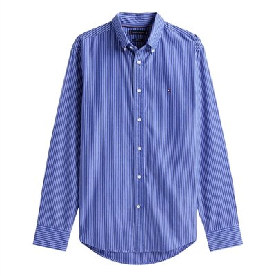 Tommy Hilfiger Core Hairline Poplin Shirt - Blue - L