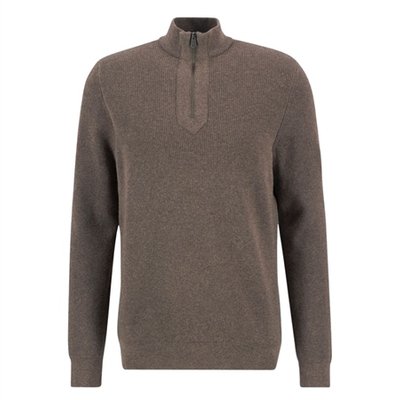 Barbour International Crawley Funnel Neck Jumper - Beige - XL
