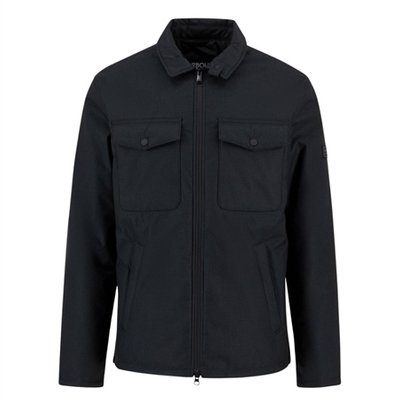 Barbour International Check Distill Quilted Jacket - Black - L