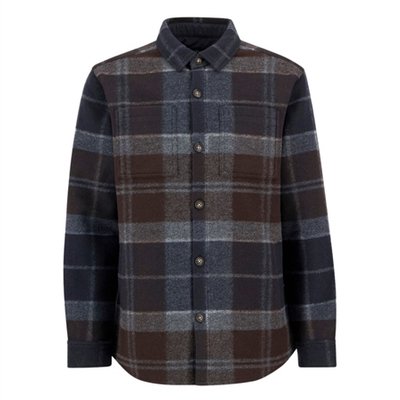 Barbour Chapter Tailored Check Overshirt - Grey - L