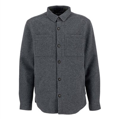 Barbour Marlow Tailored Wool Blend Overshirt - Grey - XL